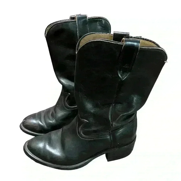 Biltrite Oil Proof Laredo 7 1/2 EE Black Slip-on Cowboy Work Boots - Picture 1 of 13